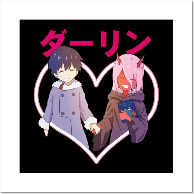 Little Zero Two and Hiro Wall Art by Call me Sunshine